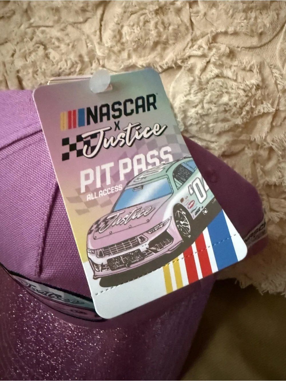 Nascar sparkling pink